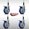 Service Caster 5'' SS Blue Poly Swivel 3/4'' Expanding Stem Caster Set Total Lock Brake, 4PK SCC-SSEXTTL20S514-PPUB-BLUE-34-4 - alternate 2